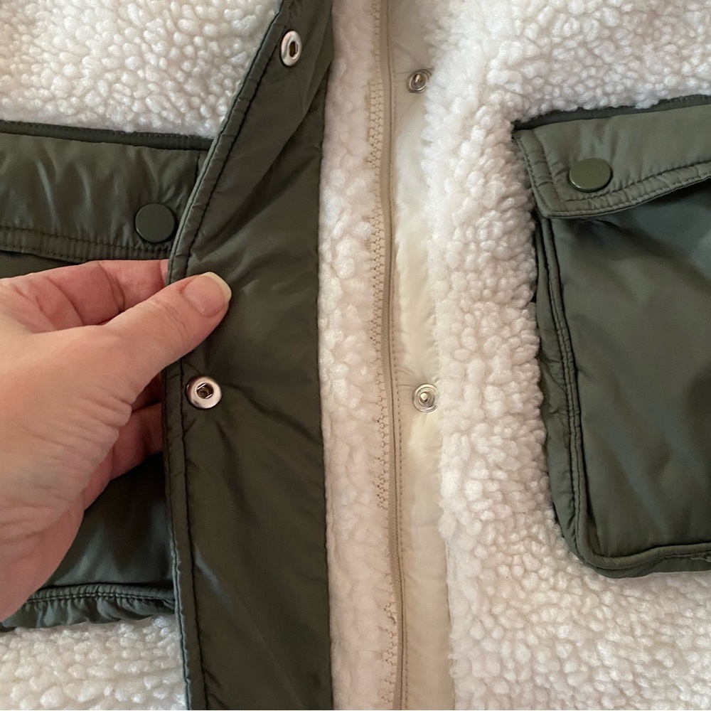 Athleta Fleece Hybrid cropped jacket - Picture 6 of 12